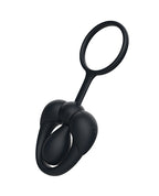 Tingle Ring Silicone Cock & Scrotum Ring - Black