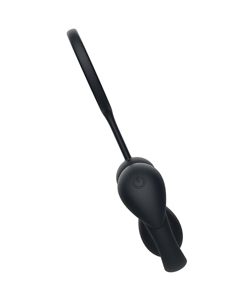 Tingle Ring Silicone Cock & Scrotum Ring - Black