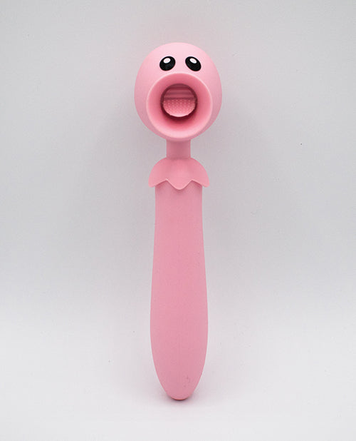 Natalie' Toy Box Lick n' Stick Clit Flicker & G - Spot Vibe - Pink