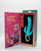 Natalie' Toy Box Mighty Magic Clit, G - Spot & Anal Vibrator - Aqua