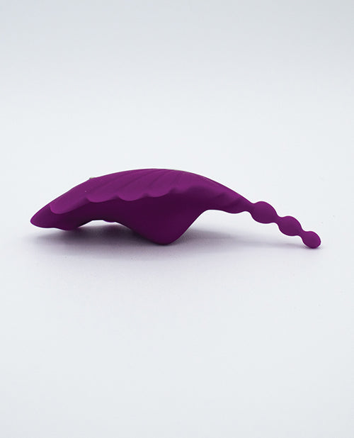 Natalie' Toy Box Shell Yeah! Remote Controlled Wearable Panty Vibrator - Purple