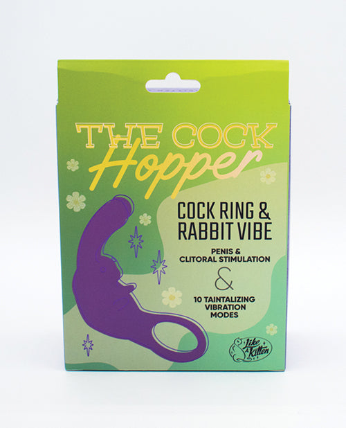 Natalie' Toy Box The Cock Hopper Cock Ring & Bullet Vibrator - Purple