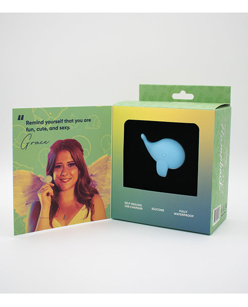Natalie' Toy Box Heavenly Humpback Finger Vibe - Blue