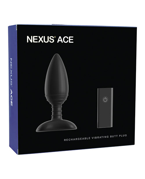 Nexus Ace Remote Control Butt Plug - Black