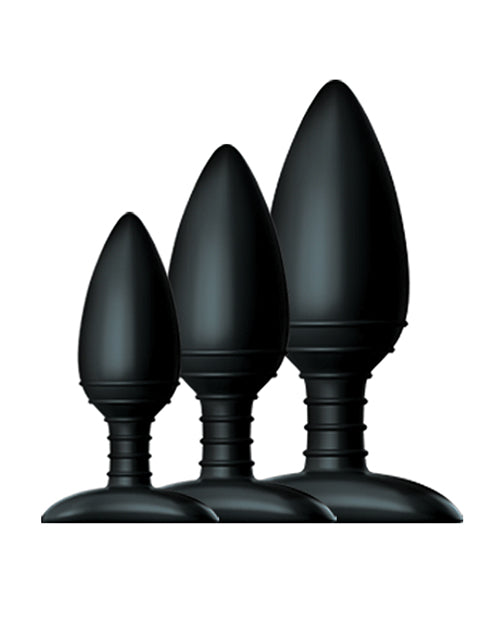 Nexus Butt Plug Trio Set 3 Solid Silicone Butt Plugs