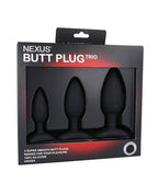 Nexus Butt Plug Trio Set 3 Solid Silicone Butt Plugs