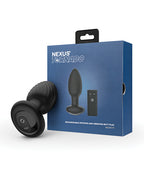 Nexus Tornado Rotating & Vibrating Butt Plug w/Remote - Black