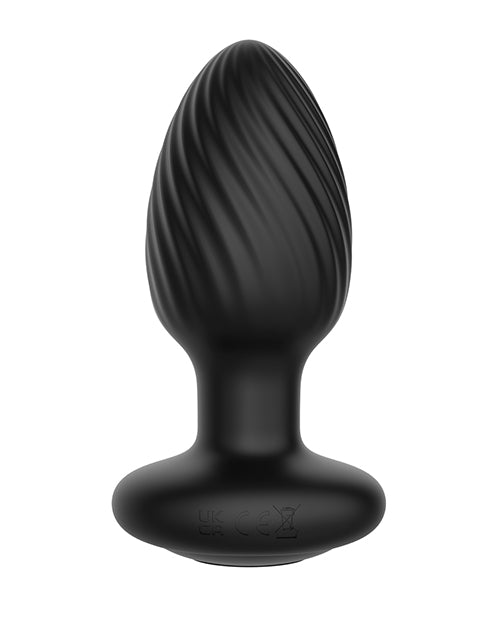 Nexus Tornado Rotating & Vibrating Butt Plug w/Remote - Black