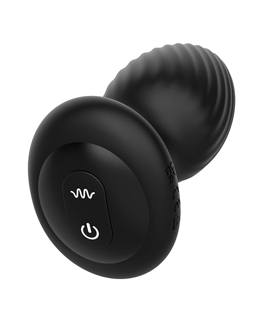 Nexus Tornado Rotating & Vibrating Butt Plug w/Remote - Black