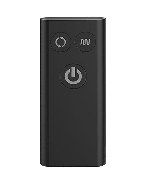 Nexus Tornado Rotating & Vibrating Butt Plug w/Remote - Black