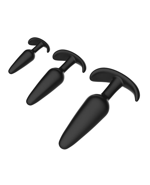 Curious Level Up Anal Trainers 3 pc Silicone Anchor Set