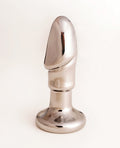 Cristal Black Opal Anal Glass Dildo Vibe - Gun Metal