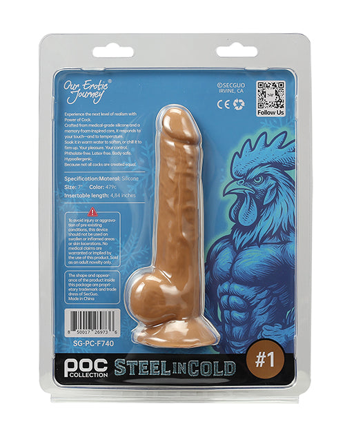 Power of Cock 7" Dildo - Ivory