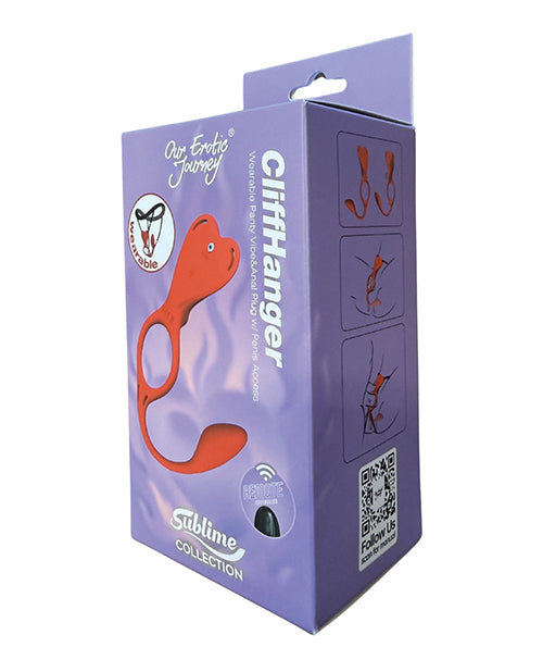 Sublime Cliffhanger Wearable Panty Vibe &amp; Anal Plug w/Penis Access