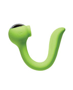 Space Lunar Licker Bendable Clitoral & G - Spot Vibe - Neon Green