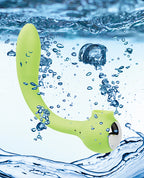 Space Lunar Licker Bendable Clitoral & G - Spot Vibe - Neon Green