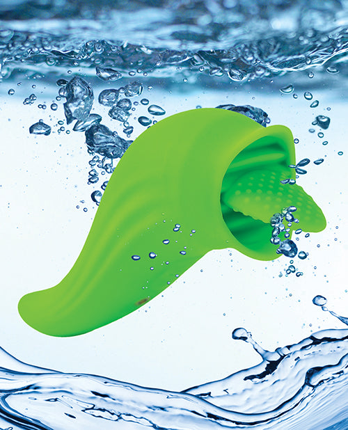 Space Starburst Clitoral Licking Vibe - Neon Green