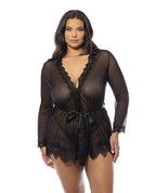 Provence Short Robe - Black