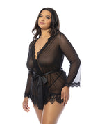 Provence Short Robe - Black