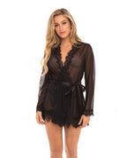 Provence Short Robe - Black