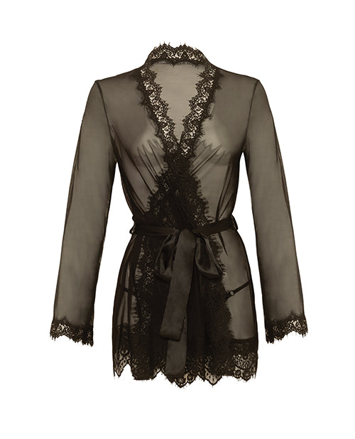 Provence Short Robe - Black