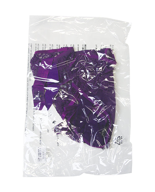 Kennedy Lace and Mesh Teddy - Purple