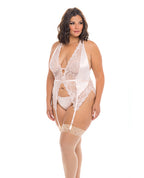 Noah Soft Cup Merrywidow w/Garter Straps & G - String Peach Whip
