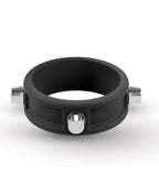 Rebel Cock Ring w/Studs - Black