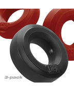 Hunky Junk C - Ring Multi Pack - Cherry/Tar Ice Pack of 3