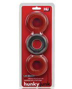 Hunky Junk C - Ring Multi Pack - Cherry/Tar Ice Pack of 3