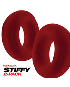 NO ETA Hunky Junk Stiffy 2 Pack Cockrings - Cherry Ice