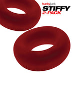 NO ETA Hunky Junk Stiffy 2 Pack Cockrings - Cherry Ice