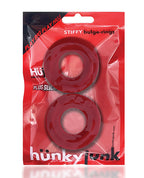 NO ETA Hunky Junk Stiffy 2 Pack Cockrings - Cherry Ice