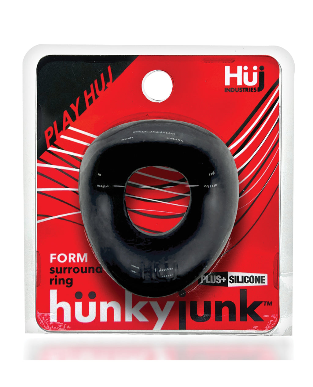 Hunky Junk Form Cock Ring - Tar Ice