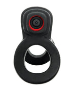 Hunky Junk Revhammer Shaft Vibe Ring - Tar Ice w/Red Vibe