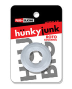 Hunky Junk Roto Cockring - Clear Steam