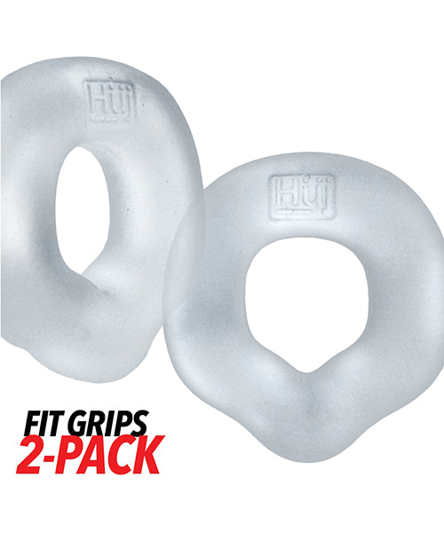 Hunky Junk Fit Grips 2 Pack Ergo - Fit Cockrings - Clear