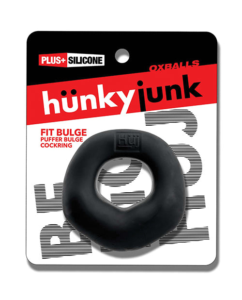 Hunky Junk Fit Bulge Hung - Style Cockring - Black Fog