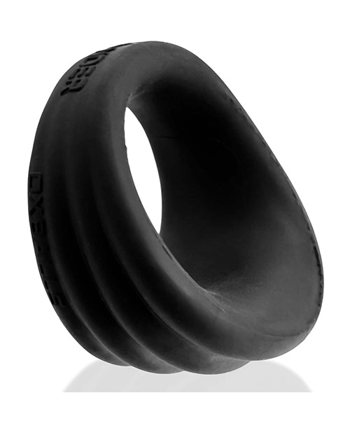 Hunky Junk Expander Slimmer Scoop Cockring - Black Fog