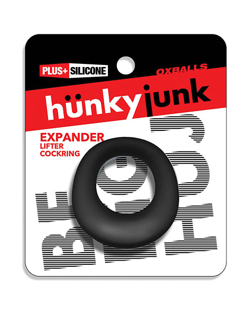 Hunky Junk Expander Slimmer Scoop Cockring - Black Fog