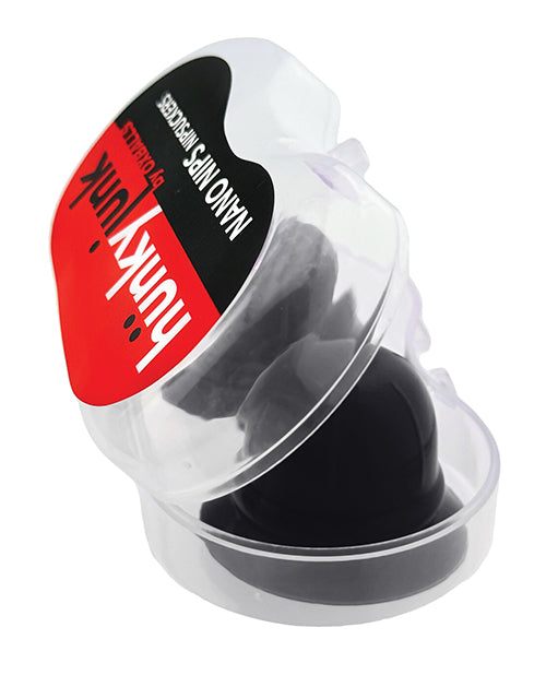 Hunky Junk Nano Nips Nipple Nubs - Black Silicone