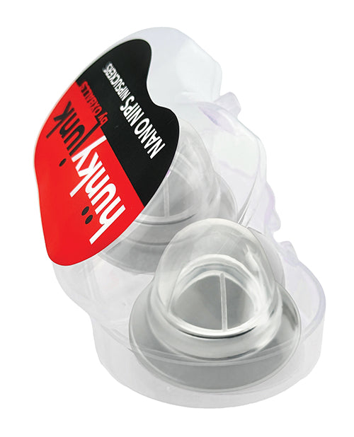 Hunky Junk Nano Nips Nipple Nubs - Clear Silicone