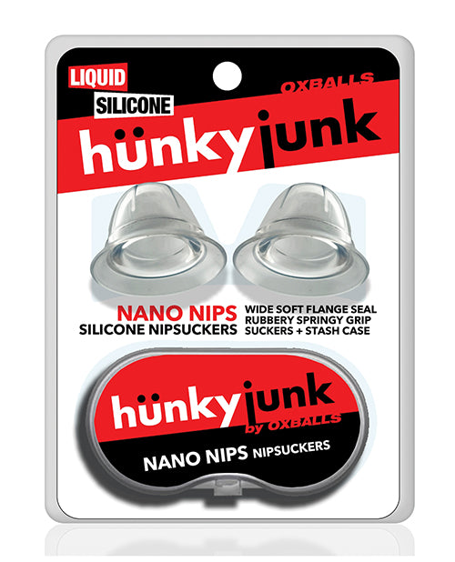 Hunky Junk Nano Nips Nipple Nubs - Clear Silicone