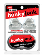 Hunky Junk Nano Nips Nipple Nubs - Clear Silicone