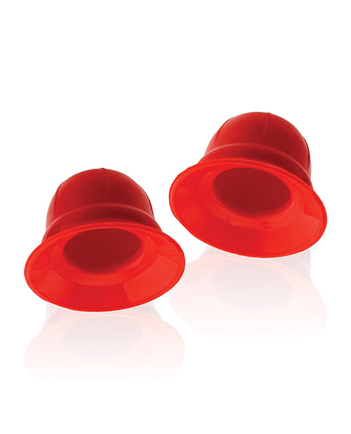 Hunky Junk Nano Nips Nipple Nubs - Red Silicone