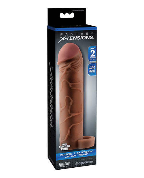 Fantasy X - tensions Perfect 2" Extension w/Ball Strap - Brown