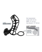 Fantasy X - tensions Deluxe Silicone Power Cage - Black