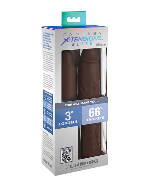 Fantasy X - tensions Elite 9" Sleeve w/3" Plug - Brown