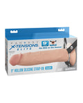Fantasy X - Tensions Elite 9" Silicone Hallow Strap - On Dual Density - Light