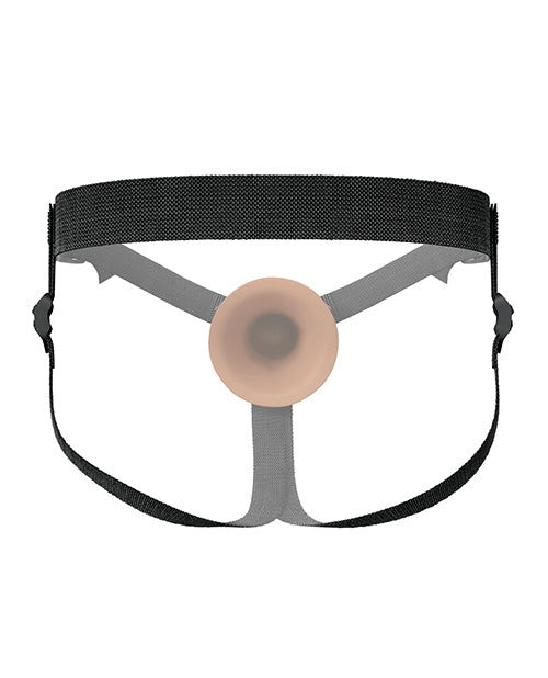 Fantasy X - Tensions Elite 9" Silicone Hallow Strap - On Dual Density - Brown
